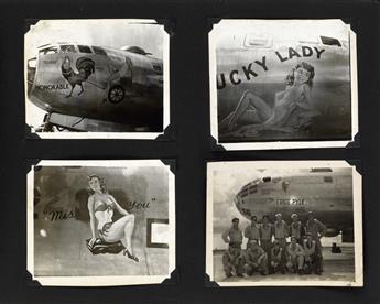 (WORLD WAR II) Album recording the 20th Squadron 6th Group, 313th Wing of the 20th Air Force. With more than 200